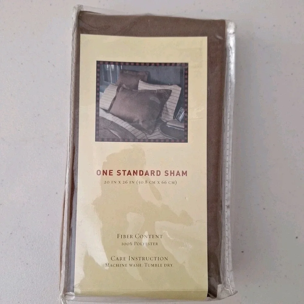 Vintage Target Brand Woolrich Pillow Sham Brown Standard 20 in x 26 in NEW